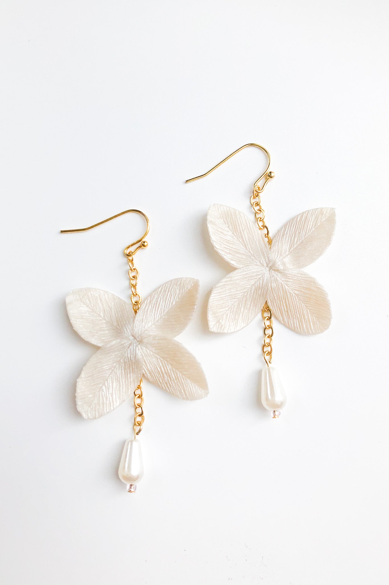 Delicate Leaf Petals Handmade Earrings